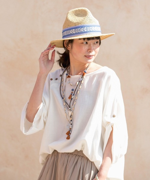 チャイハネ（チャイハネ）の「【チャイハネ】モディペーパーマウンテンハット（ハット・レディース・ブラウン/ナチュラル・FREE）」の11枚目の写真