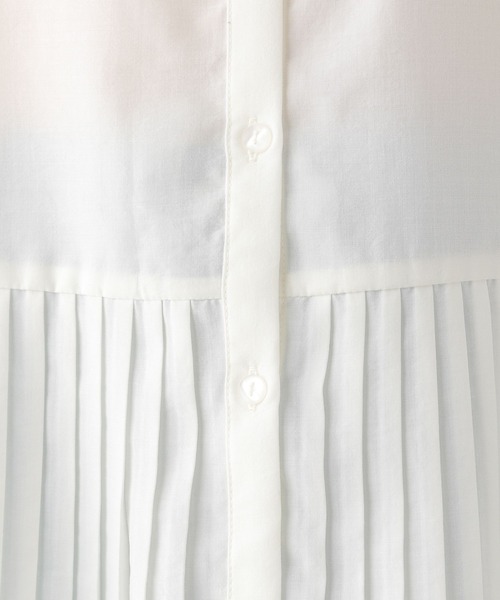 LEPSIM（レプシィム）の「スソプリーツフレンチスリーブブラウス　287694（シャツ/ブラウス・レディース・グレー/オフホワイト/イエロー・FREE/TALL）」の5枚目の写真