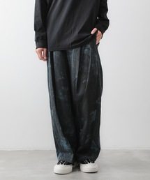 ATTACHMENT | コールドダイ コットン・リネンツイル ２タックワイドトラウザーズ / PIGMENT DYE CO/LI TWILL TWO PLEATS WIDE TROUSERS(スラックス)