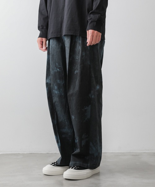 ATTACHMENT（アタッチメント）の「コールドダイ コットン・リネンツイル ２タックワイドトラウザーズ / PIGMENT DYE CO/LI TWILL TWO PLEATS WIDE TROUSERS（スラックス・メンズ・ブルー系その他/ベージュ系その他・1/2/3）」の14枚目の写真