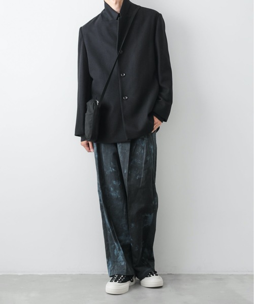 ATTACHMENT（アタッチメント）の「コールドダイ コットン・リネンツイル ２タックワイドトラウザーズ / PIGMENT DYE CO/LI TWILL TWO PLEATS WIDE TROUSERS（スラックス・メンズ・ブルー系その他/ベージュ系その他・1/2/3）」の20枚目の写真