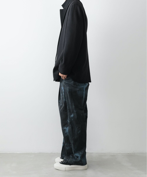 ATTACHMENT（アタッチメント）の「コールドダイ コットン・リネンツイル ２タックワイドトラウザーズ / PIGMENT DYE CO/LI TWILL TWO PLEATS WIDE TROUSERS（スラックス・メンズ・ブルー系その他/ベージュ系その他・1/2/3）」の21枚目の写真