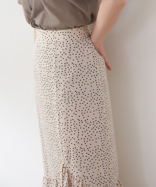 N.(N. Natural Beauty Basic)(エヌエヌナチュラルビューティーベーシック)の「【S Size Line】◆ドットプリントマーメイドスカート(スカート・レディース・ホワイト系その他/ブラック系その他・SMALL/MEDIUM)」の9枚目の写真
