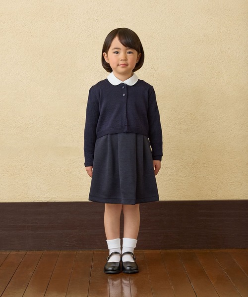 MIKI HOUSE(ミキハウス)の「ニットボレロ(カーディガン/ボレロ・キッズ・ネイビー・110cm/120cm/130cm/100cm)」の3枚目の写真