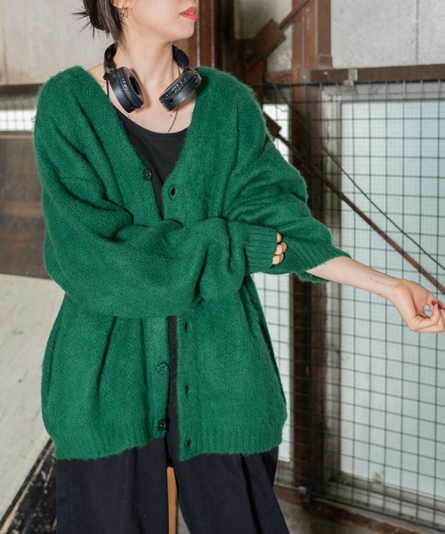 WEGO（ウィゴー）の「WEGO/モヘアライクBIGカーディガン