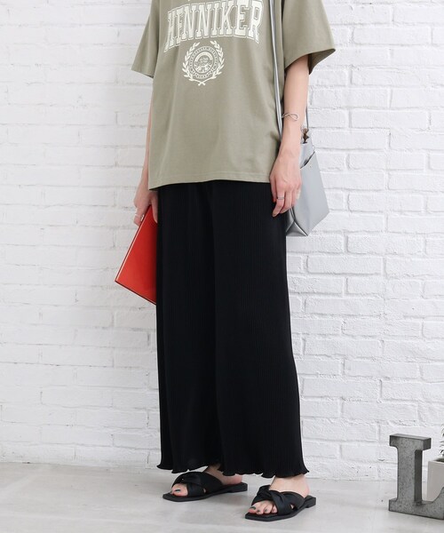 SHOO・LA・RUE(シューラルー)の「◆メロウプリーツパンツ(その他パンツ・レディース・ブラック/グレー/ベージュ系その他7/ブラック系6・00)」の1枚目の写真