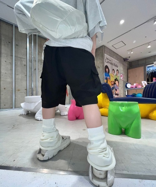 XU（エックスユー）の「【XU/エックスユー】pocket half pants/ポケット ハーフ パンツ シャカシャカ シンプル ストリート パンツ（その他パンツ・メンズ・ブラック/グレー・ONE SIZE）」の20枚目の写真