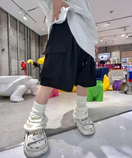 XU（エックスユー）の「【XU/エックスユー】pocket half pants/ポケット ハーフ パンツ シャカシャカ シンプル ストリート パンツ（その他パンツ・メンズ・ブラック/グレー・ONE SIZE）」の21枚目の写真