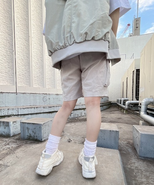 XU（エックスユー）の「【XU/エックスユー】pocket half pants/ポケット ハーフ パンツ シャカシャカ シンプル ストリート パンツ（その他パンツ・メンズ・ブラック/グレー・ONE SIZE）」の7枚目の写真