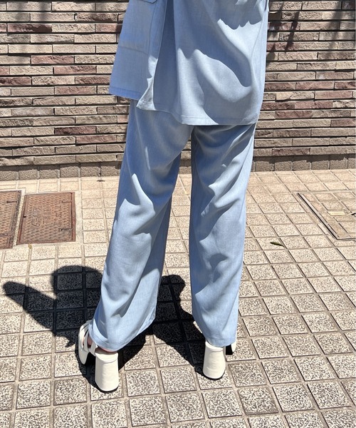 one way(ワンウェイ)の「サイドスリットパンツ/セットアップ対応(その他パンツ・レディース・ライトブルー/ダークグリーン/ブラック・FREE)」の20枚目の写真