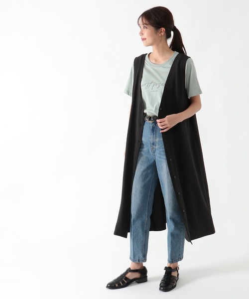 ikka(イッカ)の「2WAYジャンスカワンピースアンサンブル(ワンピース・レディース・ブラック/モカ・S/M/L)」の16枚目の写真