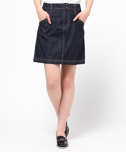 DISCOAT（ディスコート）の「【Discoat】デニム台形スカート（デニムスカート・レディース・ネイビー・LARGE/MEDIUM）」の11枚目の写真