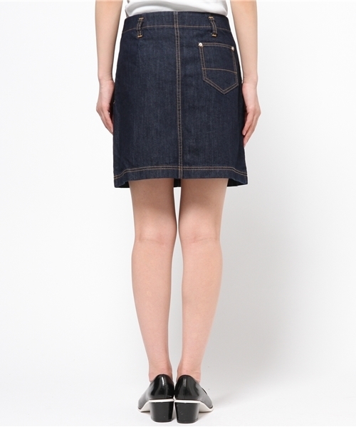 DISCOAT（ディスコート）の「【Discoat】デニム台形スカート（デニムスカート・レディース・ネイビー・LARGE/MEDIUM）」の4枚目の写真