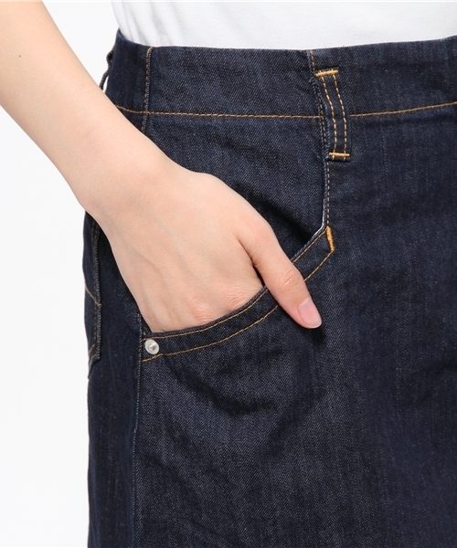 DISCOAT（ディスコート）の「【Discoat】デニム台形スカート（デニムスカート・レディース・ネイビー・LARGE/MEDIUM）」の7枚目の写真