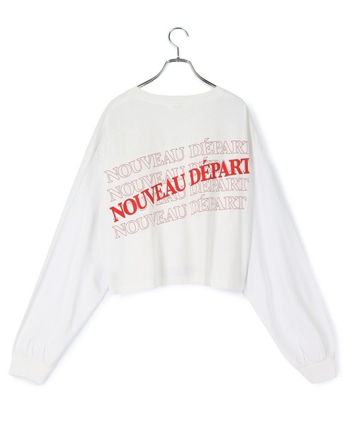 ADAM ET ROPE'(アダムエロペ)の「【WEB限定(一部店舗展開あり)】ロゴショートロンTEE(Tシャツ/カットソー・レディース・ブラック/レッド/グリーン・FREE)」の19枚目の写真