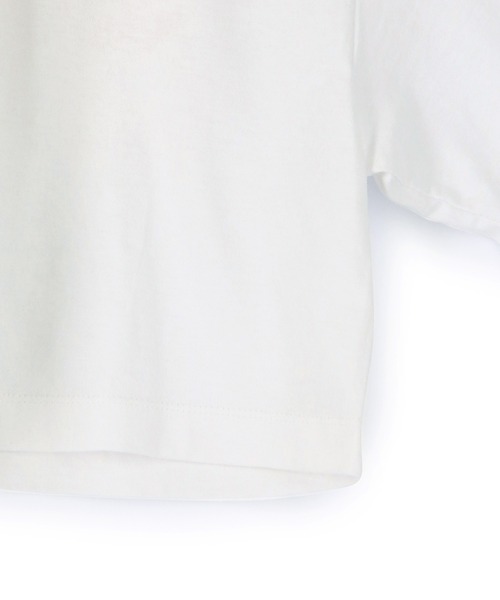 ADAM ET ROPE'(アダムエロペ)の「【WEB限定(一部店舗展開あり)】ロゴショートロンTEE(Tシャツ/カットソー・レディース・ブラック/レッド/グリーン・FREE)」の5枚目の写真