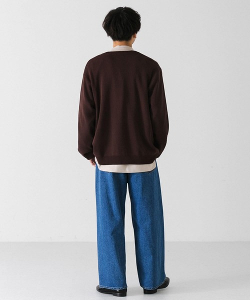 SENSE OF PLACE by URBAN RESEARCH(センスオブプレイスバイアーバンリサーチ)の「デニムワイドパンツ(デニムパンツ・メンズ・インディゴブルー/ライトインディゴブルー・MEDIUM/LARGE)」の18枚目の写真