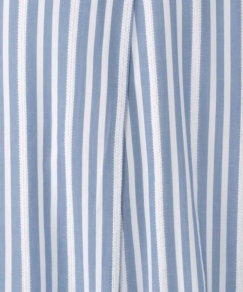 studio CLIP（スタディオクリップ）の「ドビーストライプシャツワンピース（シャツワンピース・レディース・ブラック/ブルー/グリーン・FREE）」の5枚目の写真