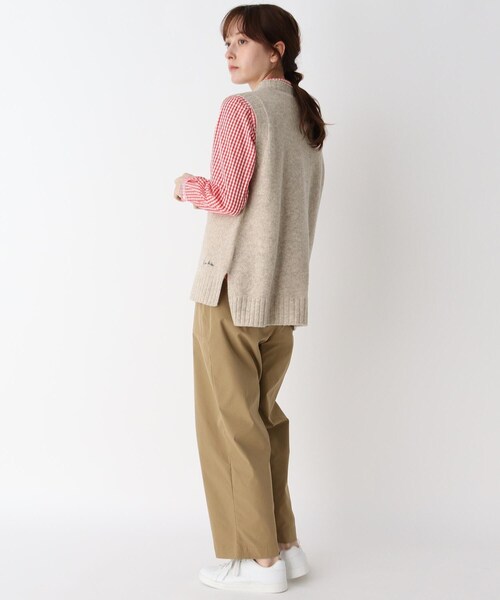 LAURA ASHLEY(ローラアシュレイ)の「ウールニットベスト(ベスト・レディース・ネイビー/ベージュ/グレー・38)」の13枚目の写真
