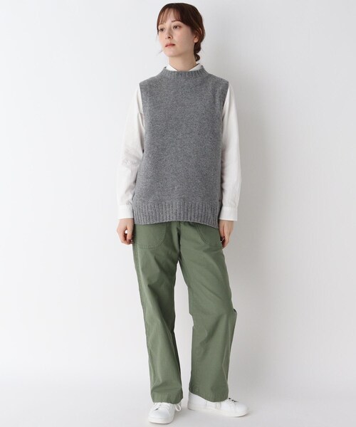 LAURA ASHLEY(ローラアシュレイ)の「ウールニットベスト(ベスト・レディース・ネイビー/ベージュ/グレー・38)」の19枚目の写真