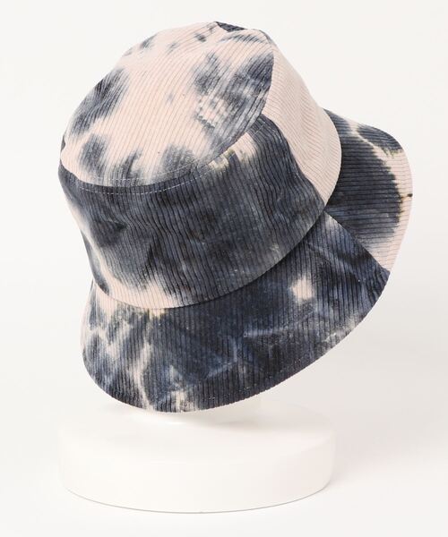 チチカカ（チチカカ）の「タイダイコーデュロイバケットハット（ハット・レディース・ブルー/ベージュ/イエロー・FREE）」の4枚目の写真
