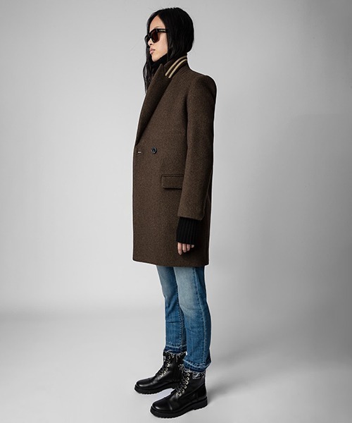 ZADIG&VOLTAIRE（ザディグ　エ　ヴォルテール）の「MARCO LAINAGE（チェスターコート・レディース・ブラウン系その他・XS/S/M/L）」の2枚目の写真