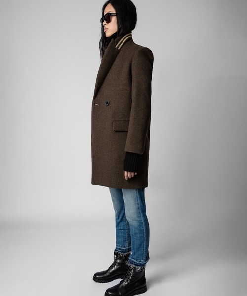 ZADIG&VOLTAIRE（ザディグ　エ　ヴォルテール）の「MARCO LAINAGE（チェスターコート・レディース・ブラウン系その他・XS/S/M/L）」の9枚目の写真