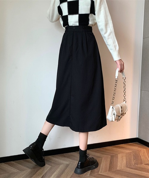 関税送料込★PATOU ツイード製 ハイウエストプリーツスカート 太ベルトプリーツスカート – PARK by one way（パークバイ