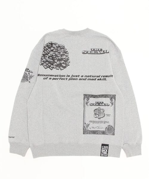 Back Channel（バックチャンネル）の「STEALO CREW SWEAT（スウェット・メンズ・ブラック/ミックスグレー/ブラウン・SMALL/MEDIUM/LARGE/X-LARGE/XX-LARGE）」の6枚目の写真
