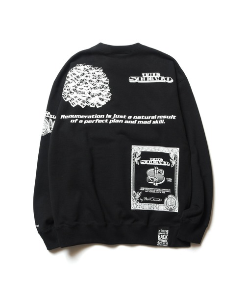 Back Channel（バックチャンネル）の「STEALO CREW SWEAT（スウェット・メンズ・ブラック/ミックスグレー/ブラウン・SMALL/MEDIUM/LARGE/X-LARGE/XX-LARGE）」の8枚目の写真