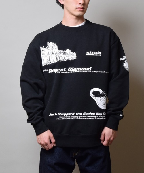 Back Channel（バックチャンネル）の「STEALO CREW SWEAT（スウェット・メンズ・ブラック/ミックスグレー/ブラウン・SMALL/MEDIUM/LARGE/X-LARGE/XX-LARGE）」の15枚目の写真