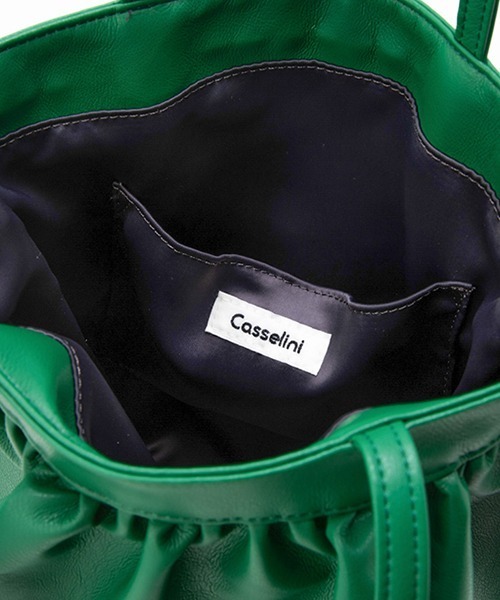 Casselini（キャセリーニ）の「Casselini(キャセリーニ)フリルトートバッグ（トートバッグ・レディース・ブラック/シルバー/グリーン/アイボリー/カーキ/イエロー/ベージュ・FREE）」の17枚目の写真