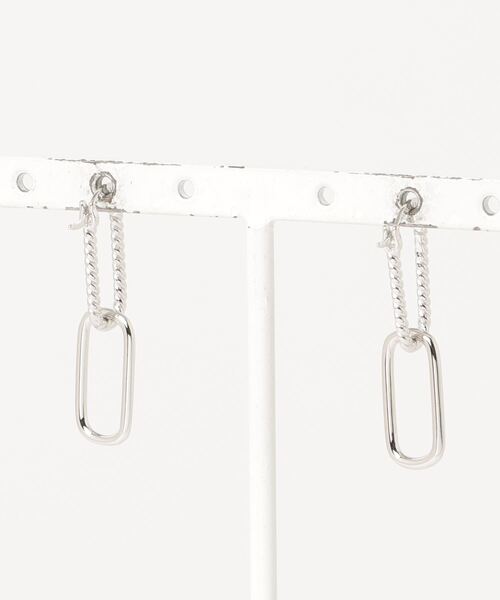 YArKA（ヤーカ）の「【YArKA/ヤーカ】double hoop earing(pierce) [figur] / ダブルフープピアス（ピアス（両耳用）・レディース・シルバー・FREE）」の4枚目の写真