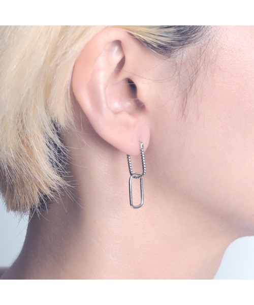 YArKA（ヤーカ）の「【YArKA/ヤーカ】double hoop earing(pierce) [figur] / ダブルフープピアス（ピアス（両耳用）・レディース・シルバー・FREE）」の7枚目の写真