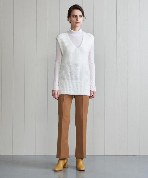 H　BEAUTY&YOUTH UNITED ARROWS（エイチビューティーアンドユースユナイテッドアローズ）の「＜H＞TRIPLE CLOTH SLIM PANTS/パンツ（その他パンツ・レディース・ダークグレー/ブラウン・S/M）」の3枚目の写真