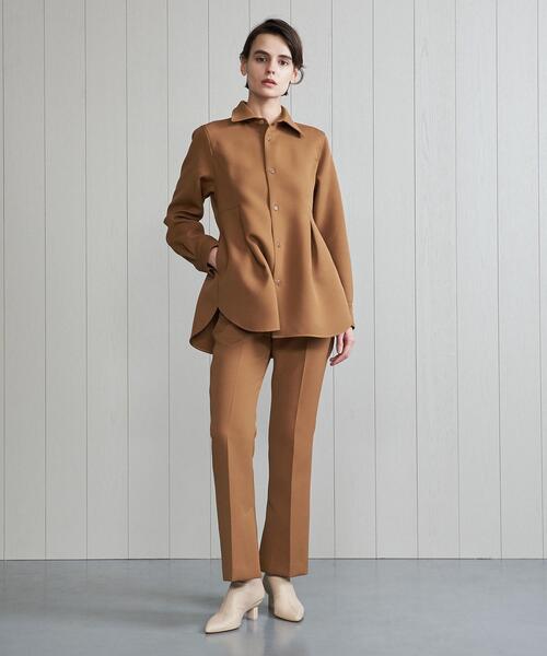 H　BEAUTY&YOUTH UNITED ARROWS（エイチビューティーアンドユースユナイテッドアローズ）の「＜H＞TRIPLE CLOTH SLIM PANTS/パンツ（その他パンツ・レディース・ダークグレー/ブラウン・S/M）」の4枚目の写真