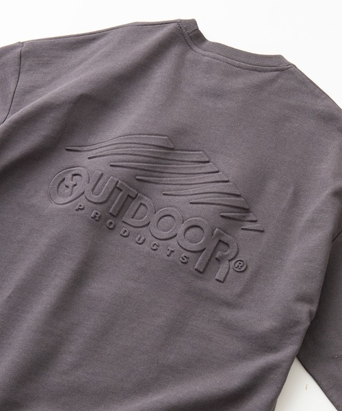 OUTDOOR PRODUCTS APPAREL（アウトドアプロダクツアパレル）の「USAコットン　エンボスバックプリント　ビッグシルエット　スウェットトレーナー（スウェット・レディース・ブラウン/チャコールグレー/オリーブ・FREE）」の2枚目の写真