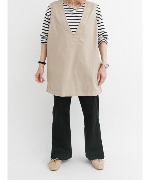 Samansa Mos2 blue（サマンサモスモスブルー）の「裾ベンツパンツ