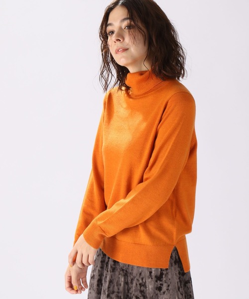 niko and（ニコアンド）の「洗えるウールブレンドソフトタートル（T