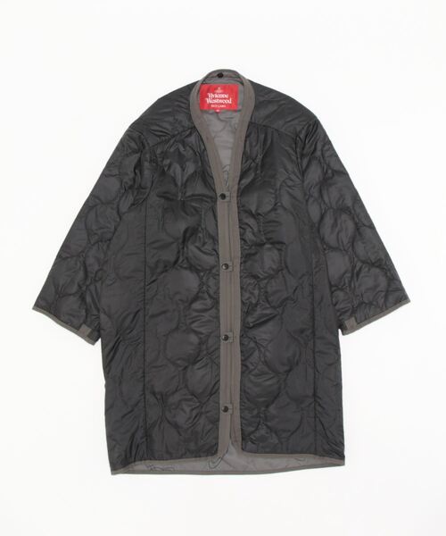 Vivienne Westwood(ヴィヴィアンウエストウッド)の「デニムボア ミリタリーコート(ダウンジャケット/コート・レディース・ブラック/インディゴブルー・FREE)」の7枚目の写真