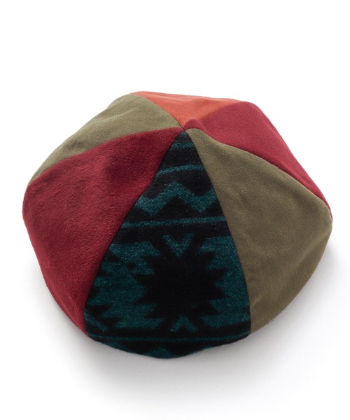 チャイハネ（チャイハネ）の「【チャイハネ】タビノンベレー（ハンチング/ベレー帽・メンズ・ブラック/ベージュ/カーキ・FREE）」の3枚目の写真