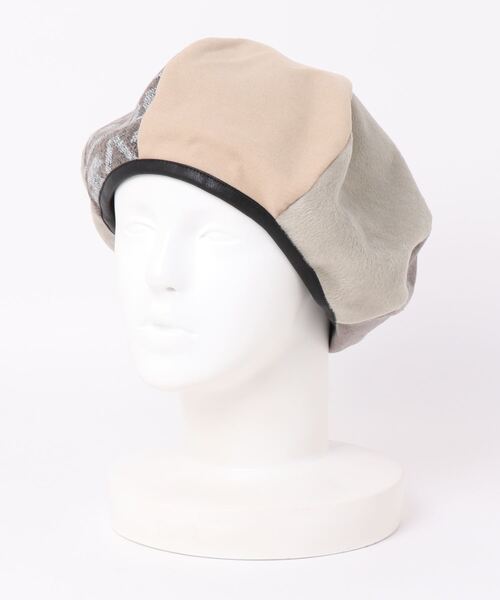 チャイハネ(チャイハネ)の「【チャイハネ】タビノンベレー(ハンチング/ベレー帽・メンズ・ブラック/ベージュ/カーキ・FREE)」の4枚目の写真