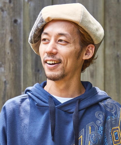 チャイハネ（チャイハネ）の「【チャイハネ】タビノンベレー（ハンチング/ベレー帽・メンズ・ブラック/ベージュ/カーキ・FREE）」の15枚目の写真