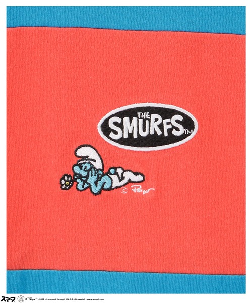 Mac-House（マックハウス）の「Smurf スマーフ ロングスリーブラガーシャツ（Tシャツ/カットソー・メンズ・ブルーグレー/ブルー/ブラック・M/L）」の19枚目の写真