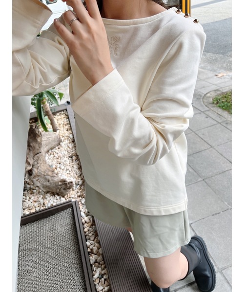 jumelle（ジュメロ）の「フェイクレザーショートパンツ（その他パンツ・レディース・ブラウン/アイボリー・FREE）」の11枚目の写真