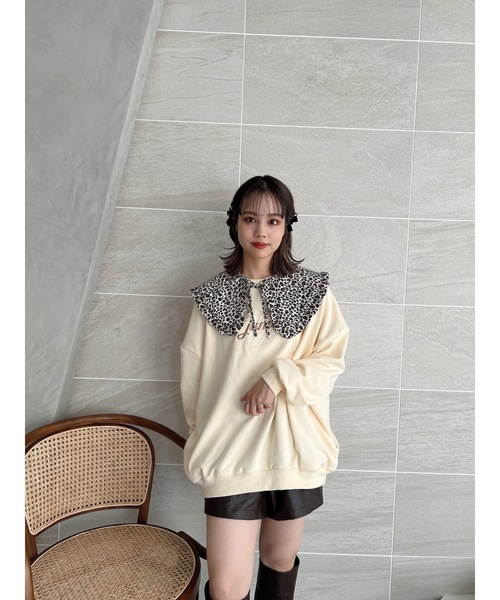 jumelle（ジュメロ）の「フェイクレザーショートパンツ（その他パンツ・レディース・ブラウン/アイボリー・FREE）」の20枚目の写真