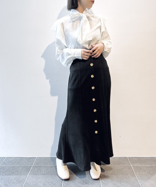 one way（ワンウェイ）の「ラッフルスリーブボウタイブラウス（シャツ/ブラウス・レディース・ライトピンク/ホワイト/ホワイト系その他・FREE）」の22枚目の写真