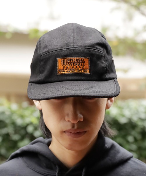 UNIVERSAL OVERALL（ユニバーサルオーバーオール）の「UNIVERSAL OVERALL/ユニバーサルオーバーオール ジェットキャップ 刺繍 キャップ（キャップ・メンズ・ブラック/グリーン・57~59cm）」の13枚目の写真