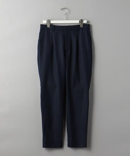BEAUTY&YOUTH UNITED ARROWS（ビューティーアンドユースユナイテッドアローズ）の「フラノ チェック イージー テーパード パンツ（スラックス・メンズ・ネイビー/ダークブラウン・S/XL/M/L）」の2枚目の写真