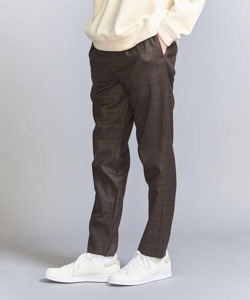 BEAUTY&YOUTH UNITED ARROWS（ビューティーアンドユースユナイテッドアローズ）の「フラノ チェック イージー テーパード パンツ（スラックス・メンズ・ネイビー/ダークブラウン・S/XL/M/L）」の9枚目の写真